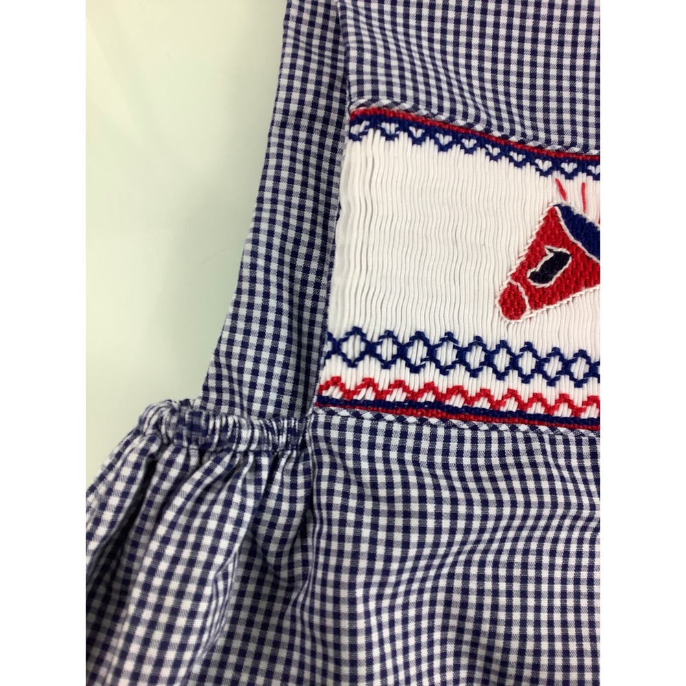 Sir John Smocked Navy Football Shortalls toddler size 3T NWT - Picture 10 of 11